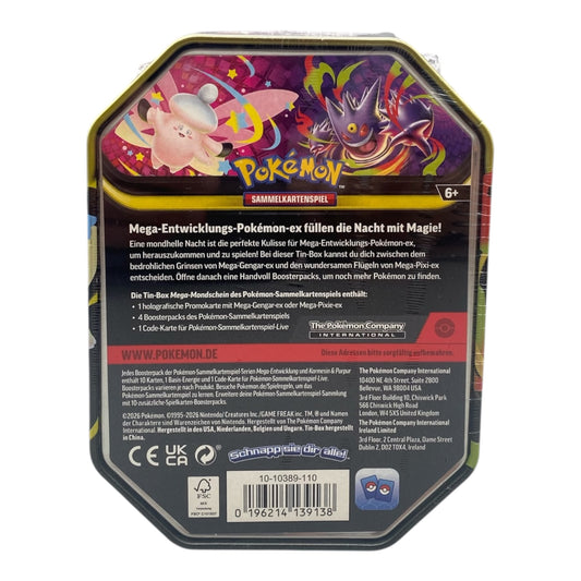 Pokémon Mega Entwicklung Mega Gengar EX Mega Moonlit Tin-Box (deutsch)