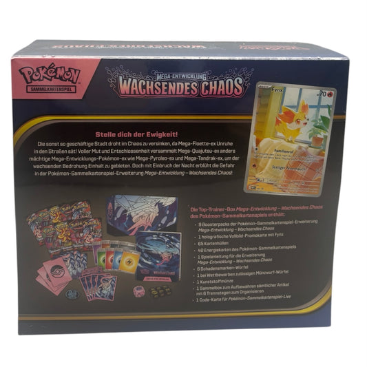 Pokemon Mega Entwicklung Wachsendes Chaos Top-Trainer-Box (deutsch)