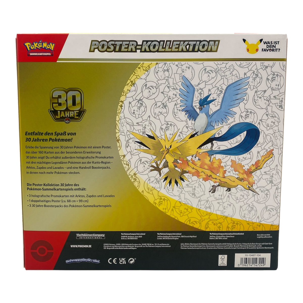 Pokemon 30 Jahre Poster Kollektion (deutsch)
