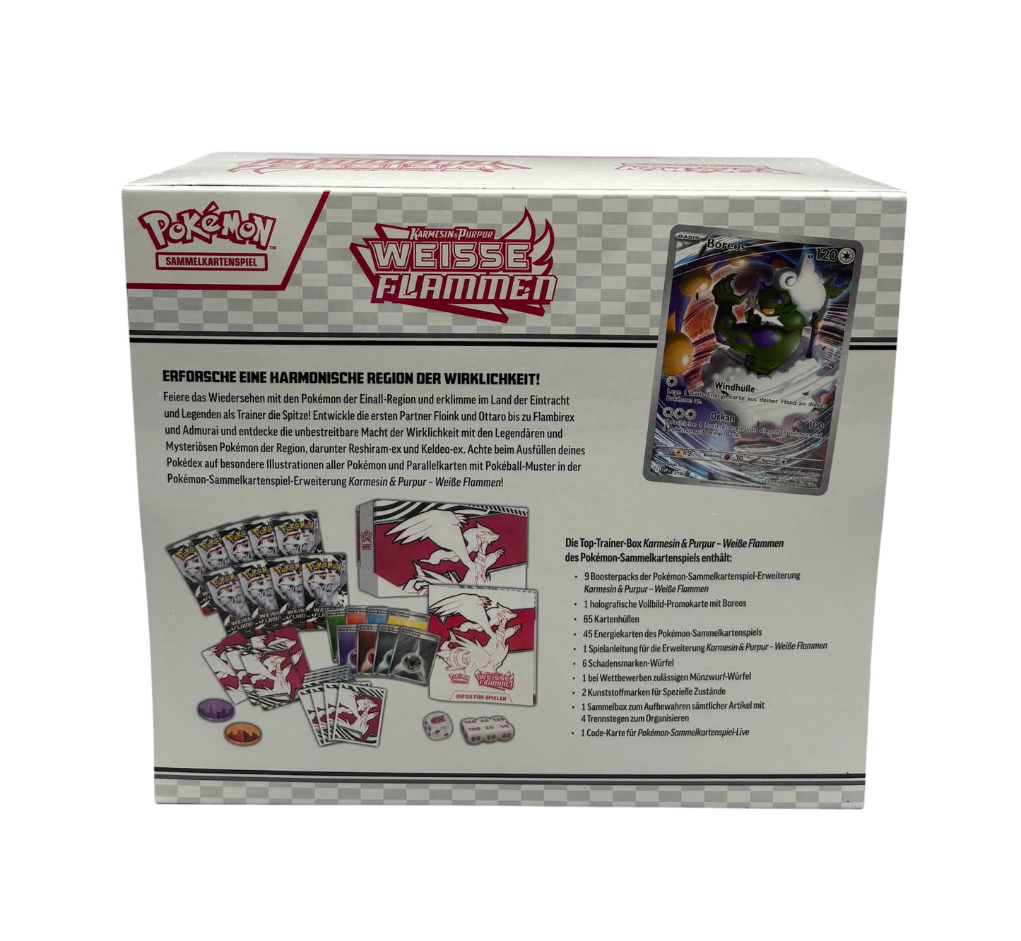 Pokemon Karmesin & Purpur Weisse Flammen Top-Trainer-Box (deutsch)