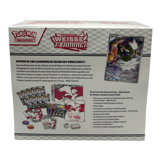 Pokemon Karmesin & Purpur Weisse Flammen Top-Trainer-Box (deutsch)