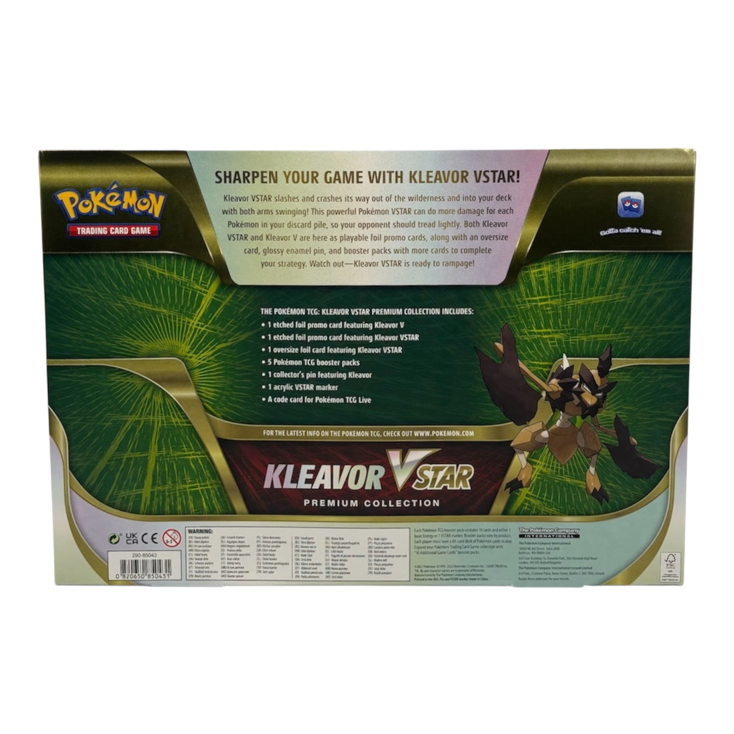 Pokemon Schwert & Schild Kleavor V-Star Kollektion (englisch)