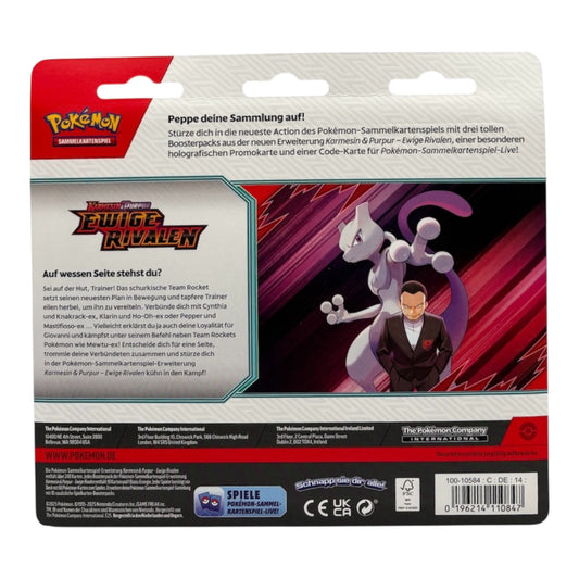 Pokemon Karmesin & Purpur Ewige Rivalen Kangama 3-Pack Blister (deutsch)