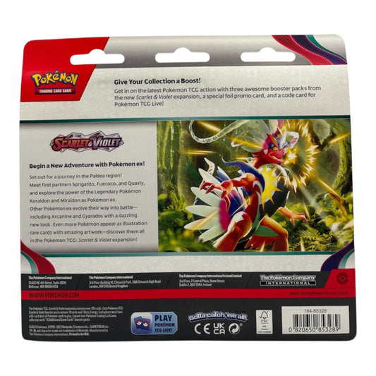 Pokemon Karmesin & Purpur S&V Base Dondozo 3-Pack Blister (englisch)