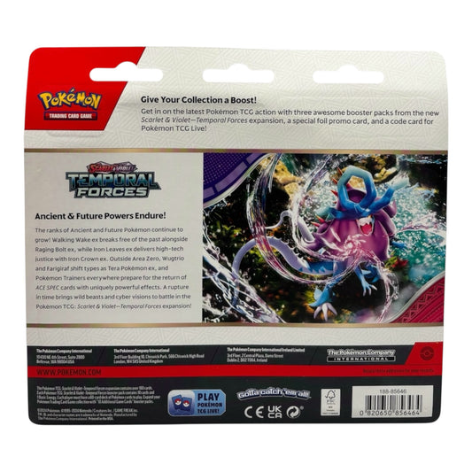 Pokemon Karmesin & Purpur Temporal Forces Cyclizar 3-Pack Blister (englisch)