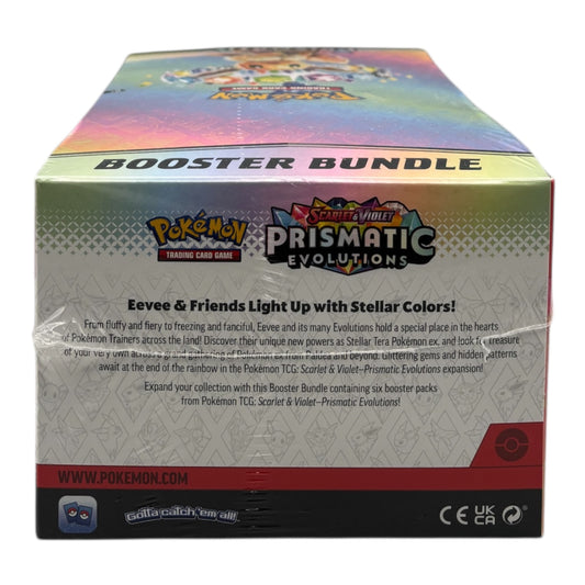 Pokemon Karmesin & Purpur Prismatic Evolution Boosterbundle Display (englisch)