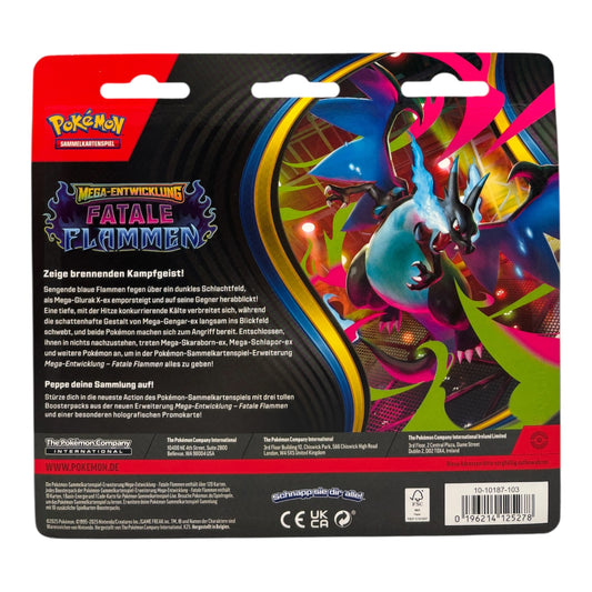 Pokemon Mega Entwicklung Fatale Flammen Sniebel 3-Pack Blister (deutsch)