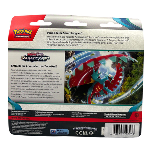 Pokemon Karmesin & Purpur Paradoxrift Cryospino 3-Pack Blister (deutsch)