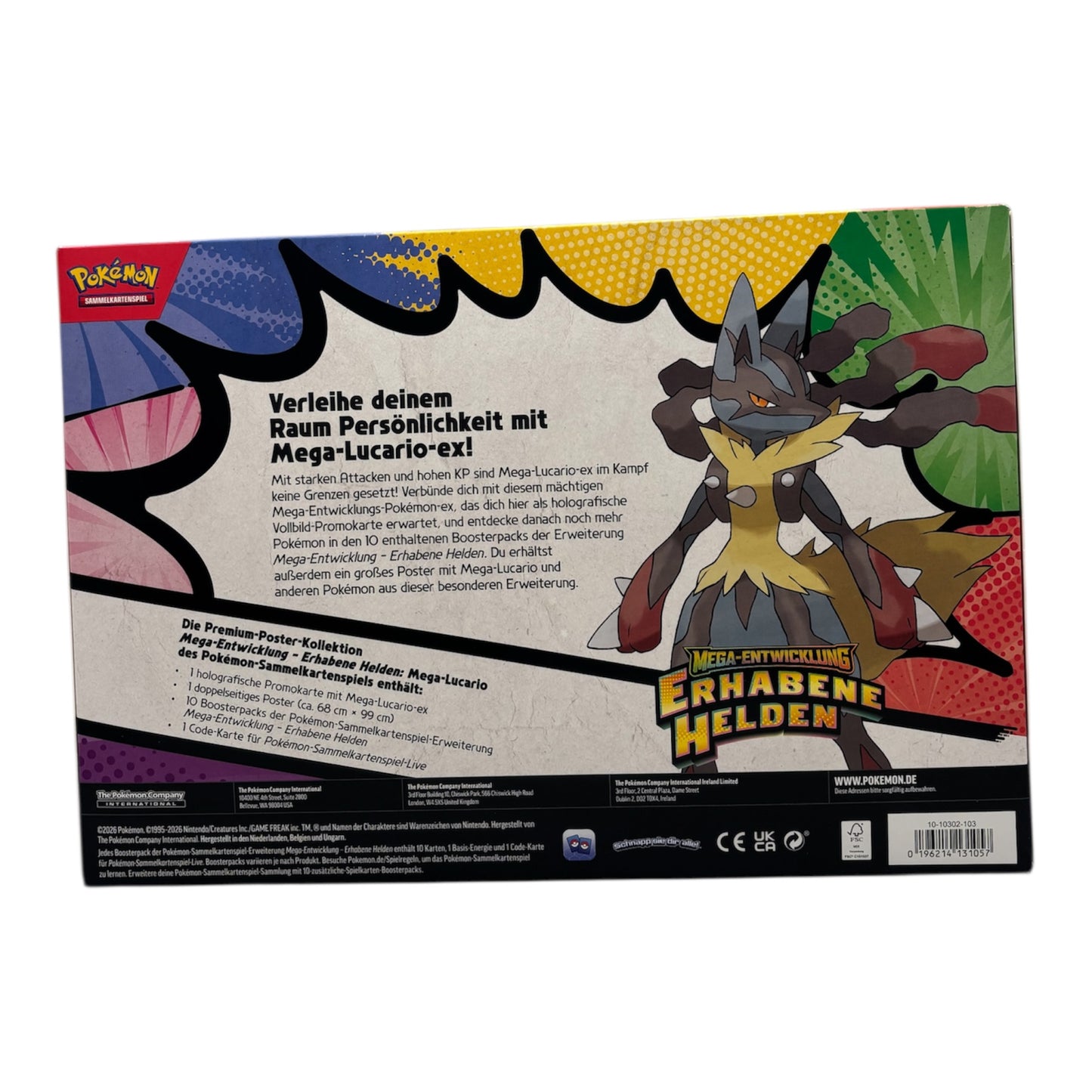 Pokemon Mega Entwicklung Erhabene Helden Mega Lucario Premium-Poster Kollektion (deutsch)
