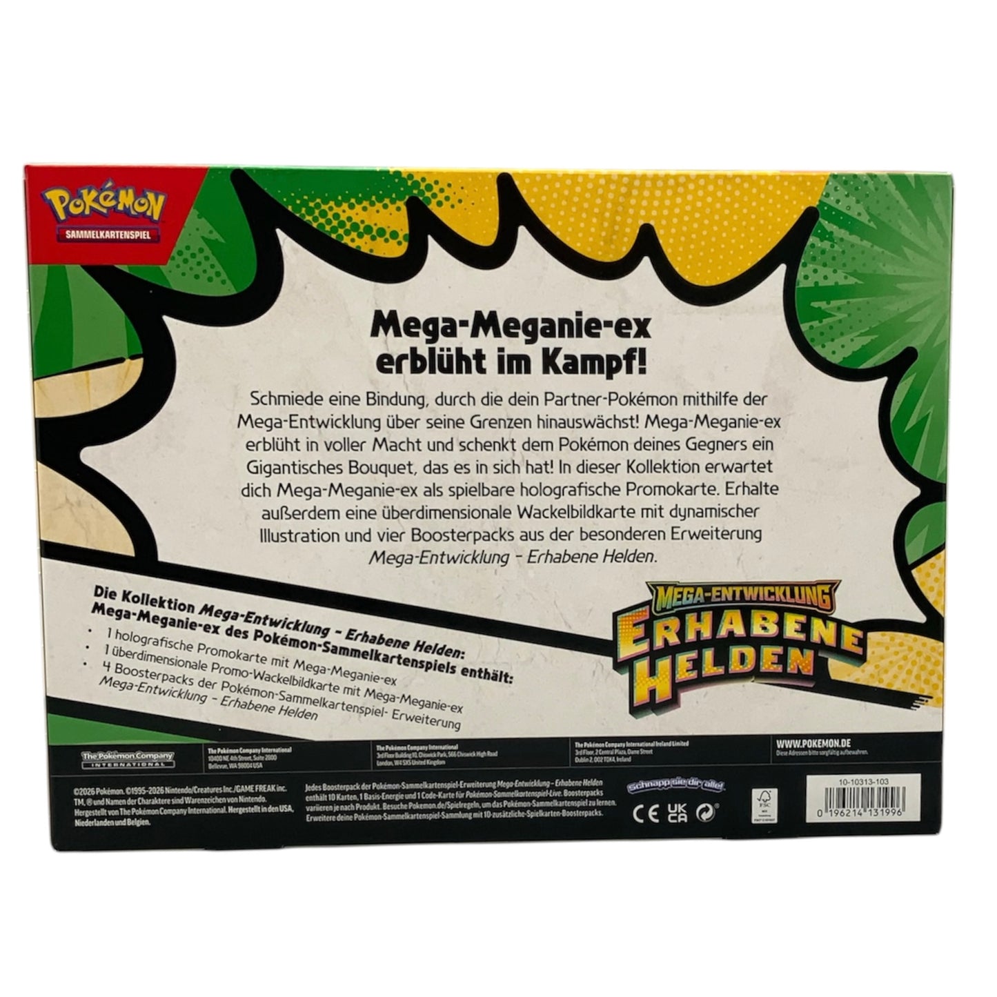 Pokemon Mega Entwicklung Erhabene Helden Mega Meganie EX Kollektion (deutsch)
