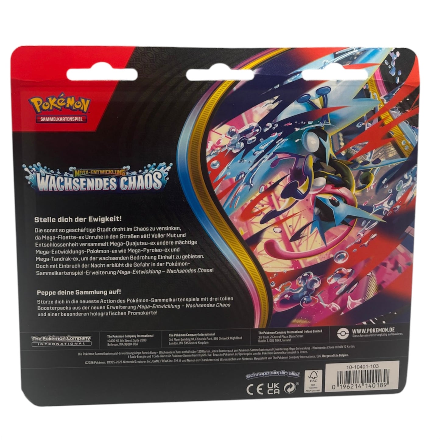 Pokemon Mega Entwicklung Wachsendes Chaos Glutexo 3-Pack Blister (deutsch)