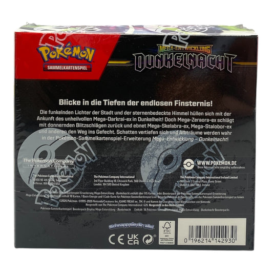 Pokemon Mega Entwicklung Dunkelnacht Display (deutsch)
