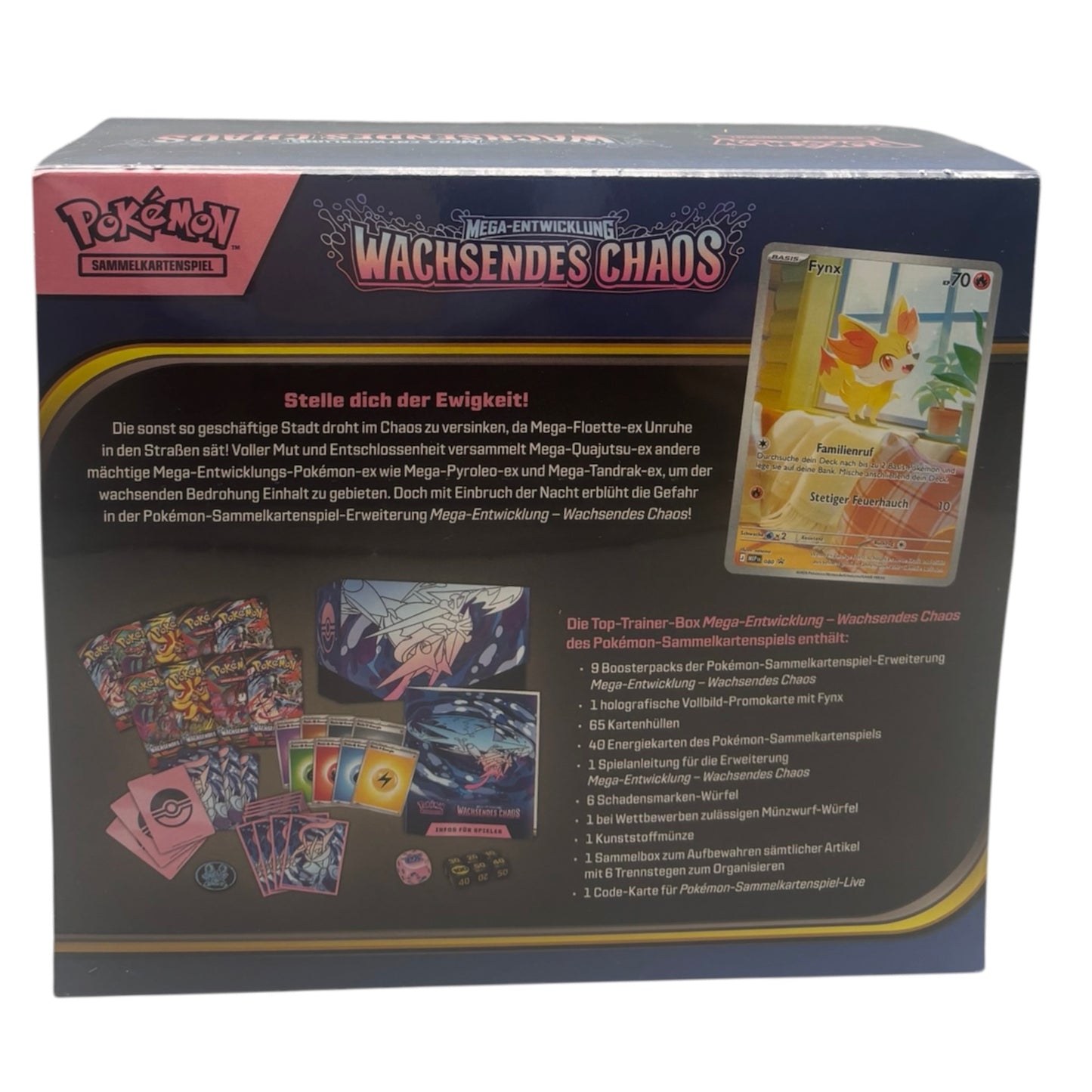 Pokemon Mega Entwicklung Wachsendes Chaos Top-Trainer-Box (deutsch)