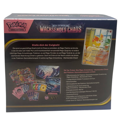 Pokemon Mega Entwicklung Wachsendes Chaos Top-Trainer-Box (deutsch)