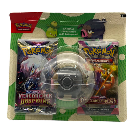 Pokemon Schwert & Schild / Karmesin & Purpur Back to School Ferkuli 2er Blister (deutsch)