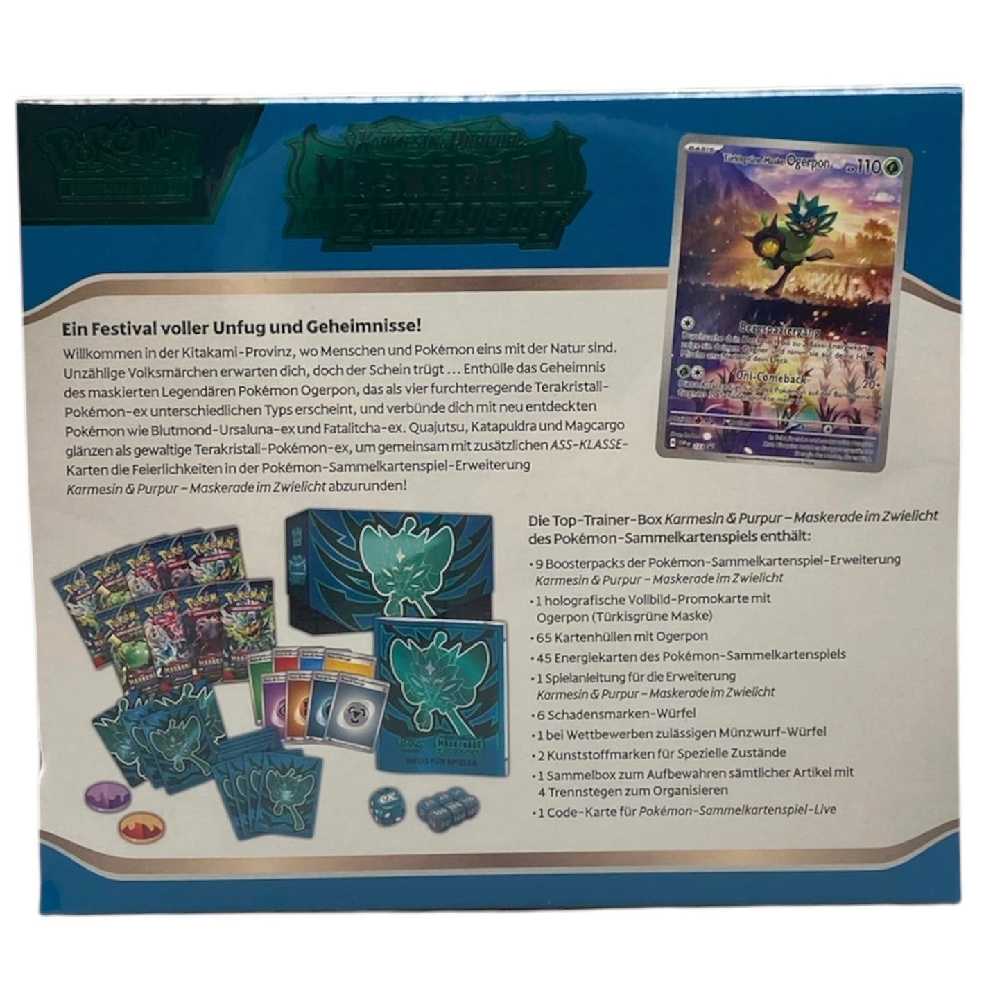 Pokemon Karmesin & Purpur Maskerade Im Zwielicht Top-Trainer-Box (deutsch)
