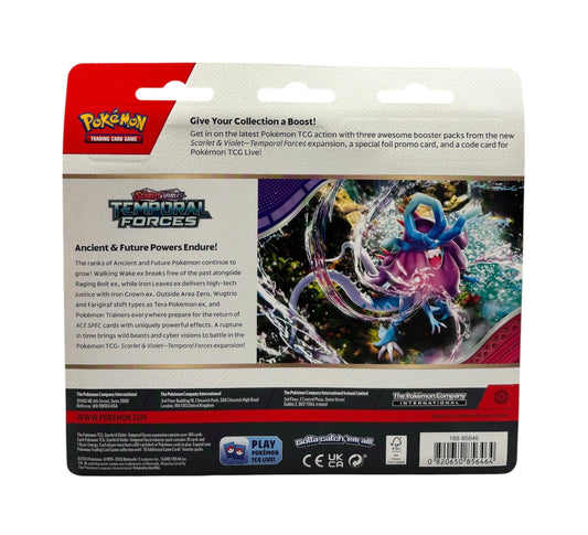 Pokemon Karmesin & Purpur Temporal Forces Cleffa 3-Pack Blister (englisch)