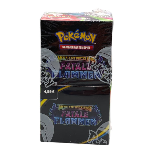 Pokémon Mega Entwicklung Fatale Flammen Display 18 Booster (deutsch)