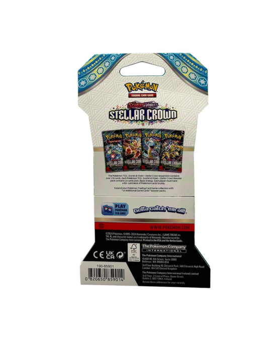 Pokemon Karmesin & Purpur Stellar Crown Sleeved Booster (englisch)