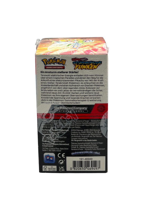 Pokemon Karmesin & Purpur Stürmische Funken Display 18 Booster (deutsch)