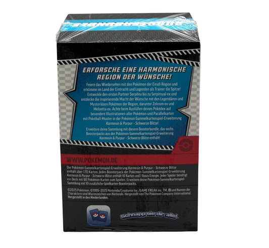 Pokemon Karmesin & Purpur Schwarze Blitze Boosterbundle (deutsch)