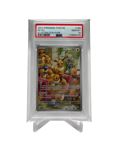 Pokemon Karmesin & Purpur Evoli 188 Maskerade im Zwielicht PSA10 (deutsch)