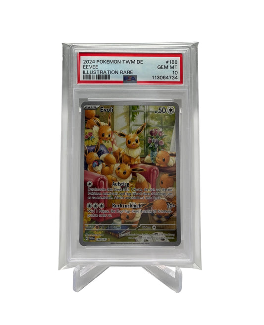 Pokemon Karmesin & Purpur Evoli 188 Maskerade im Zwielicht PSA10 (deutsch)