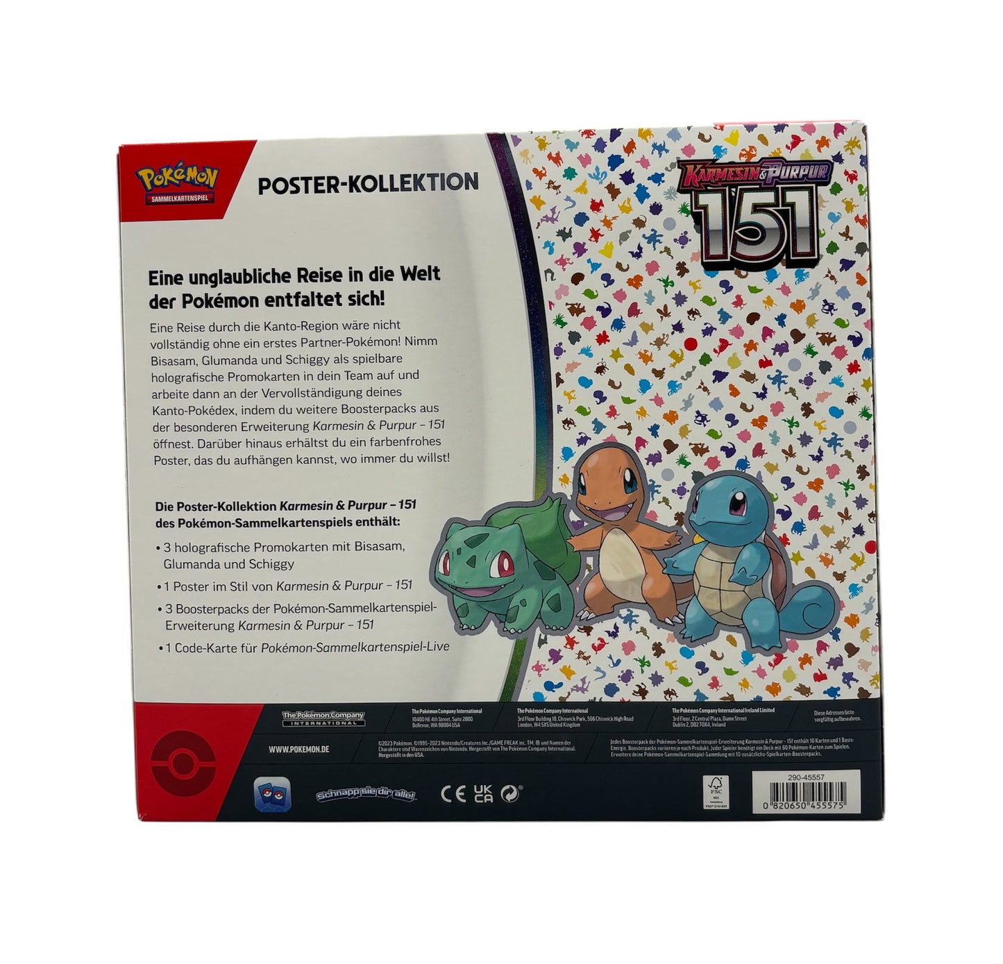 Pokemon Karmesin & Purpur 151 Poster-Kollektion (deutsch)