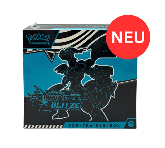 Pokemon Karmesin & Purpur Schwarze Blitze Top-Trainer-Box (deutsch)