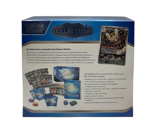 Pokemon Karmesin & Purpur Stellar Crown Elite-Trainer-Box (englisch)