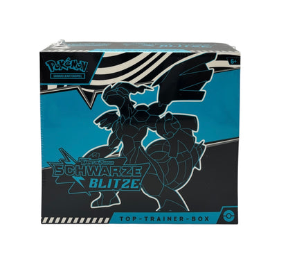 Pokemon Karmesin & Purpur Schwarze Blitze Top-Trainer-Box (deutsch)