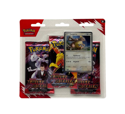 Pokemon Karmesin & Purpur Ewige Rivalen Kangama 3-Pack Blister (deutsch)