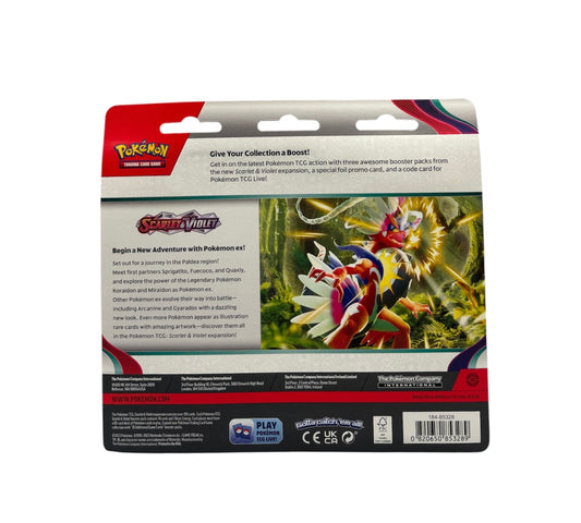 Pokemon Karmesin & Purpur S&V Base Dondozo 3-Pack Blister (englisch)