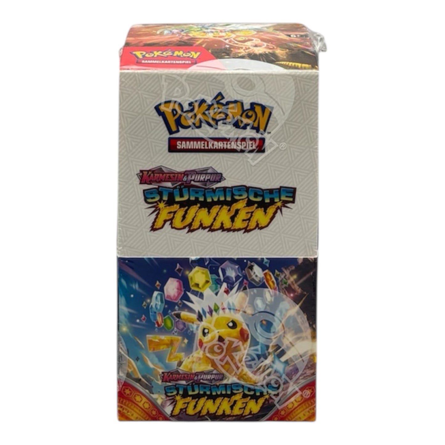 Pokemon Karmesin & Purpur Stürmische Funken Display 18 Booster (deutsch)