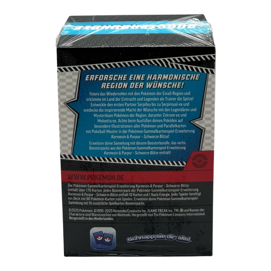 Pokemon Karmesin & Purpur Schwarze Blitze Boosterbundle (deutsch)