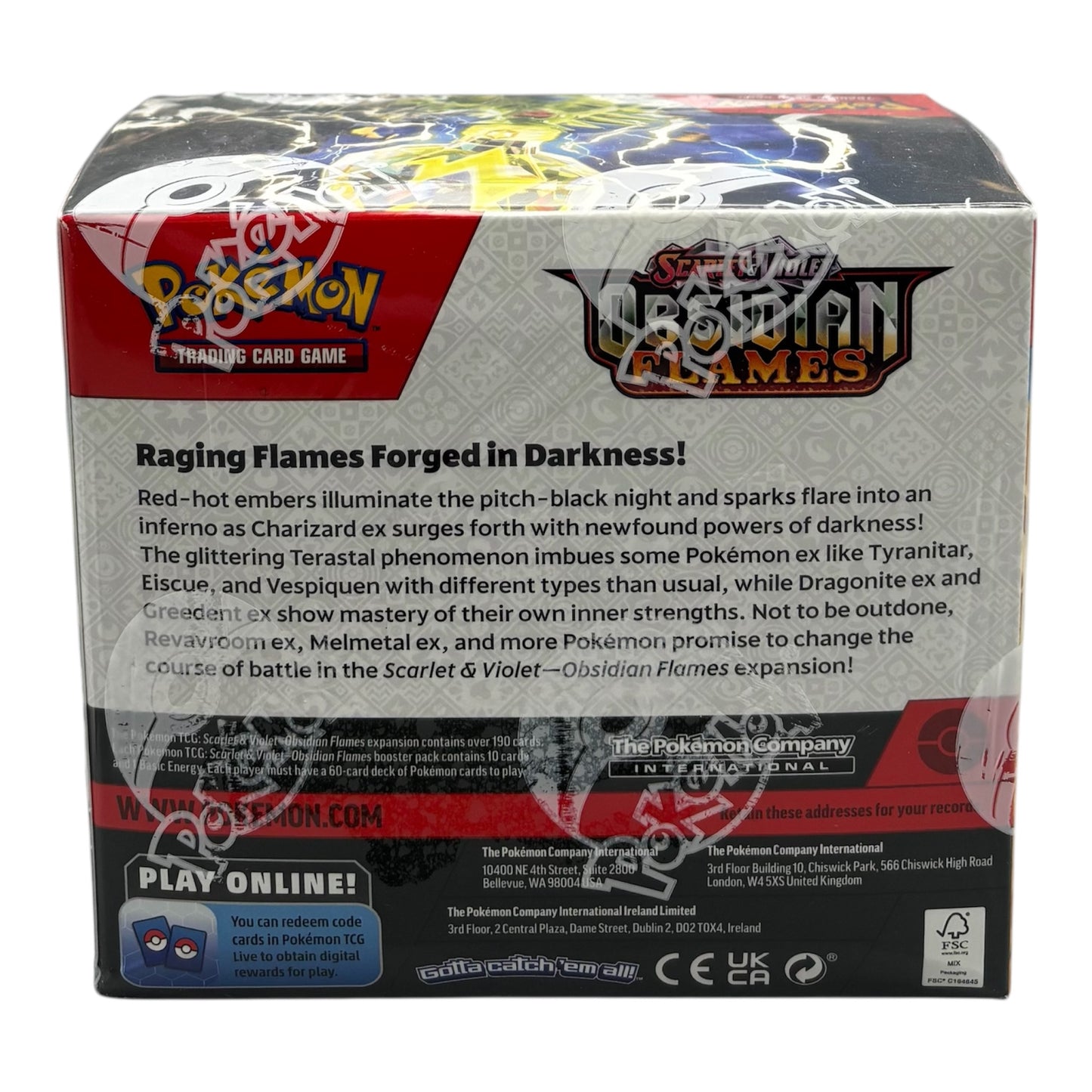 Pokemon Karmesin & Purpur Obsidian Flames Display (englisch)