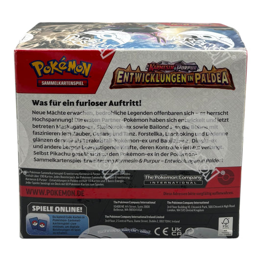 Pokemon Karmesin & Purpur Entwicklungen in Paldea Display (deutsch)