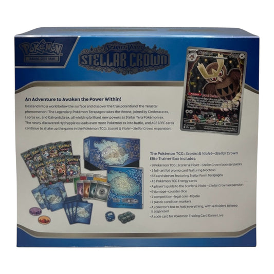 Pokemon Karmesin & Purpur Stellar Crown Elite-Trainer-Box (englisch)