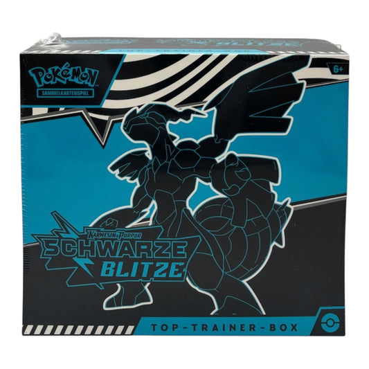 Pokemon Karmesin & Purpur Schwarze Blitze Top-Trainer-Box (deutsch)