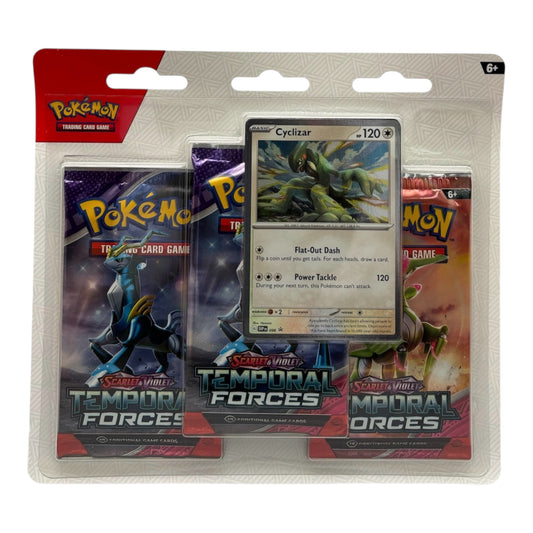 Pokemon Karmesin & Purpur Temporal Forces Cyclizar 3-Pack Blister (englisch)