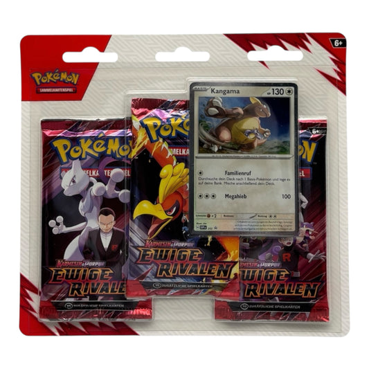 Pokemon Karmesin & Purpur Ewige Rivalen Kangama 3-Pack Blister (deutsch)