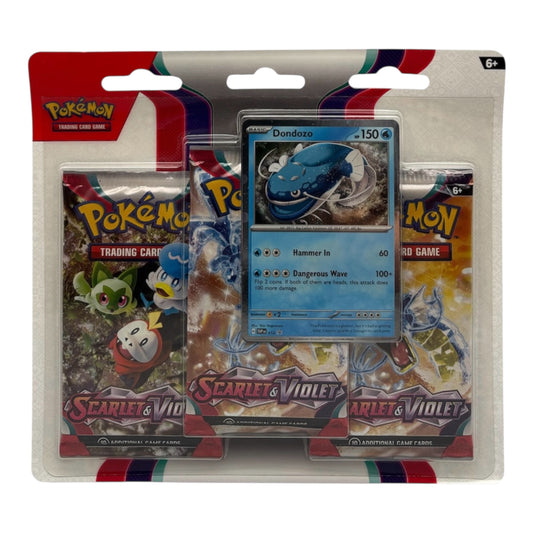 Pokemon Karmesin & Purpur S&V Base Dondozo 3-Pack Blister (englisch)