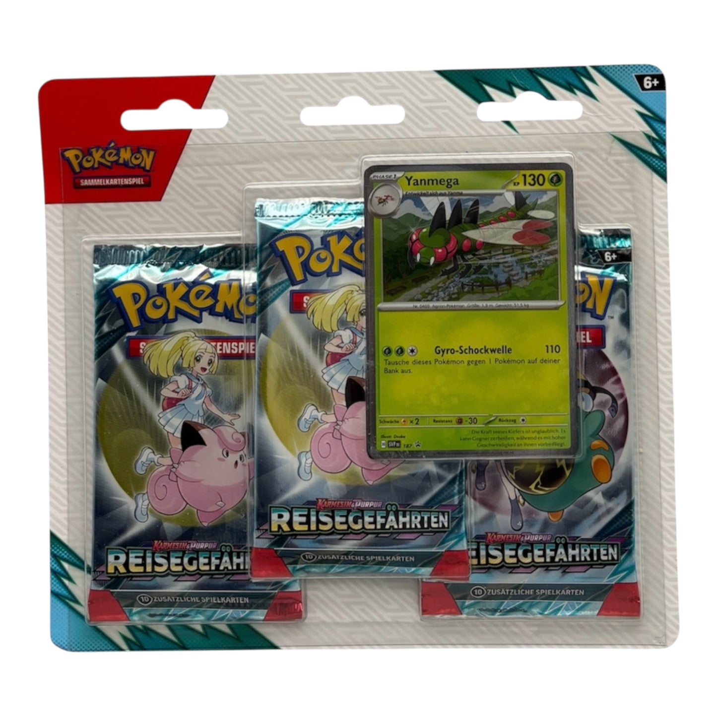 Pokemon Karmesin & Purpur Reisegefährten Yanmega 3-Pack Blister (deutsch)