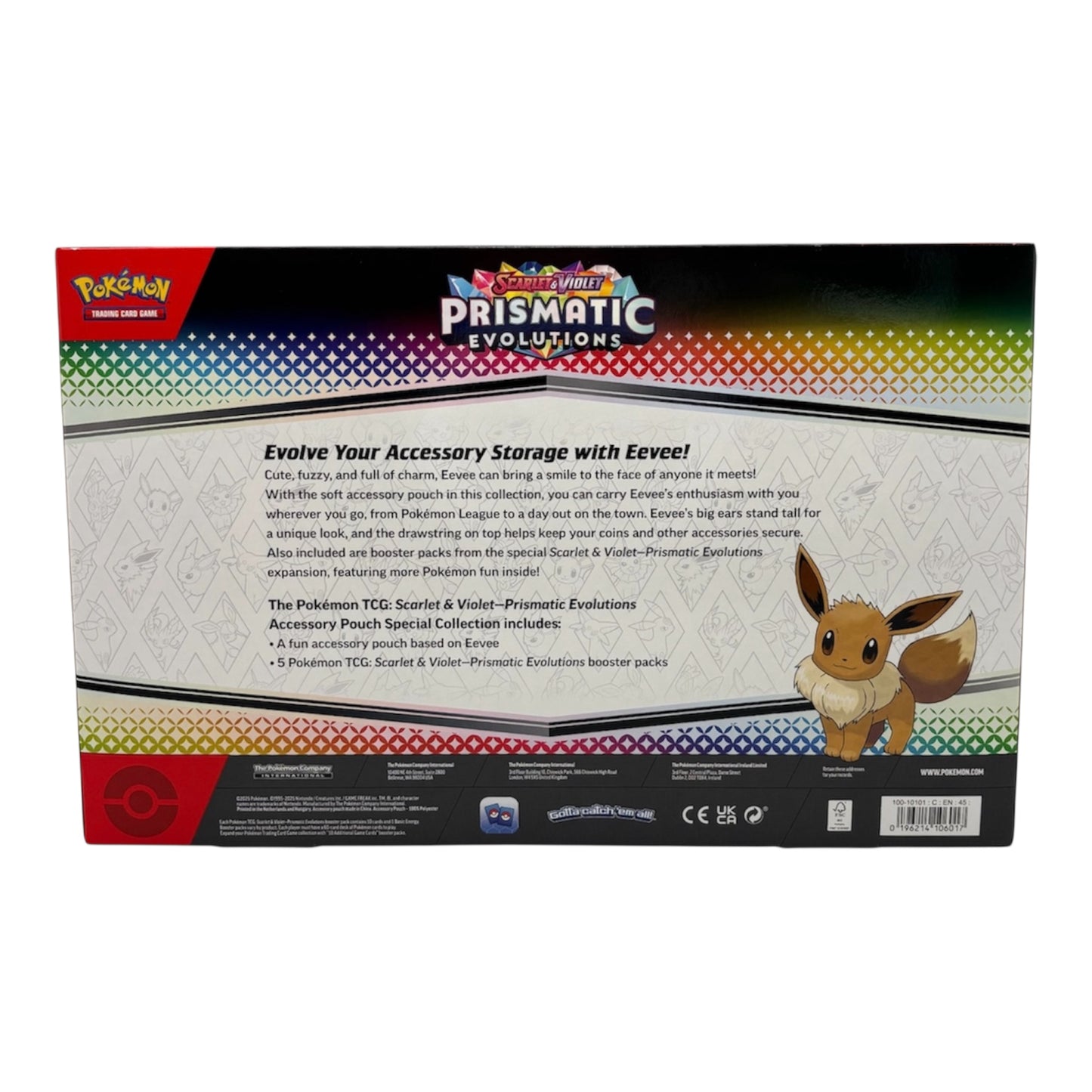 Pokemon Karmesin & Purpur Prismatic Evolution Zubehör Beutel Spezial Kollektion (englisch)
