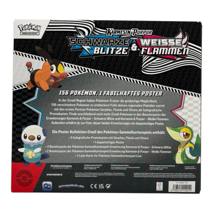 Pokemon Karmesin & Purpur Schwarze Blitze & Weiße Flammen Unova Poster Kollektion (deutsch)