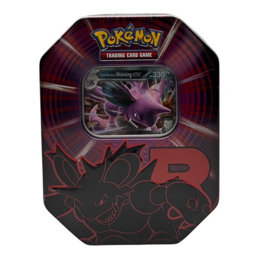 Pokemon Karmesin & Purpur Team Rocket EX Nidoking Tin-Box (deutsch)