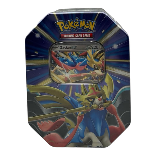 Pokemon Slashing Legends Tins Zacian EX Tin-Box (englisch)