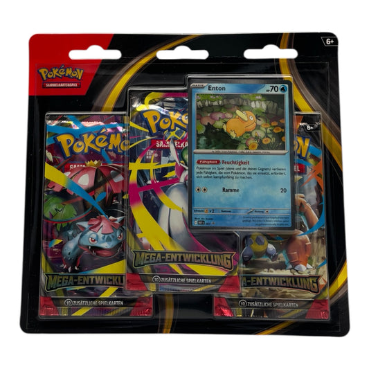 Pokemon Mega Entwicklung Enton 3-Pack Blister (deutsch)