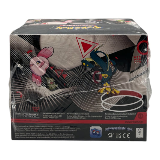 Pokemon Karmesin & Purpur Schwarze Blitze & Weisse Flammen Unova Mini Tin Display (deutsch)