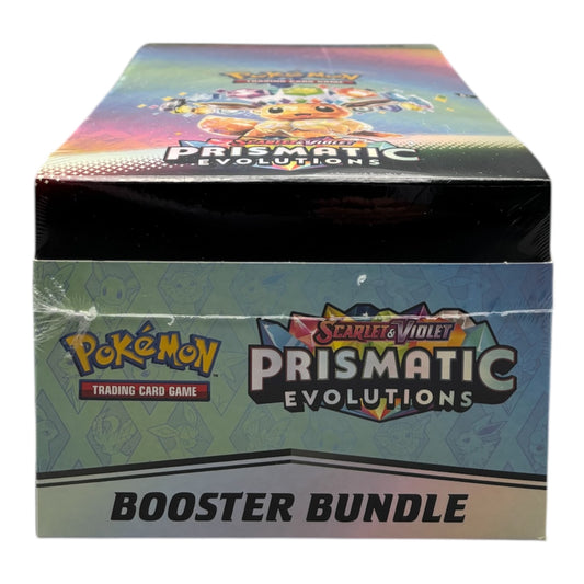 Pokemon Karmesin & Purpur Prismatic Evolution Boosterbundle Display (englisch)